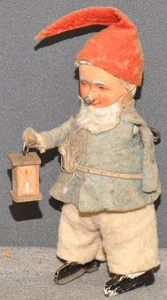 Schuco Tanzfigur Zwerg mit Laterne Höhe: 13 cm funktioniert original 30er Jahre - Picture 1 of 1