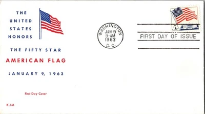 USPS Scott 1208 Flag Over The White House KJM Cover Cachet FDC c1963 - Image 1 of 4