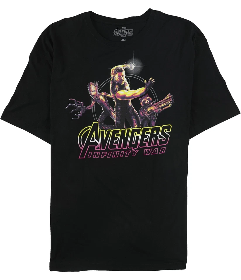 Camiseta gráfica Marvel Comics Avengers para hombre, negra, XXXX-grande Foto 1 de 1