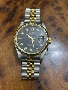 Binger Swiss Striped Mechanical Men's Watch B 552 M - Picture 1 of 7