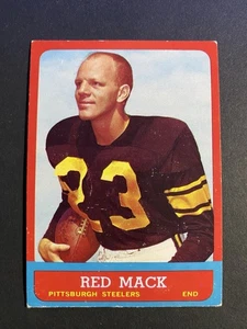 1963 Topps Football Red Mack Pittsburg Steelers Rookie Card #125 - Picture 1 of 2