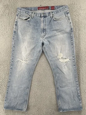 Vintage Quiksilver Jeans 36x28 Distressed Relaxed Loose Baggy Grunge QuikJean - Image 1 of 4