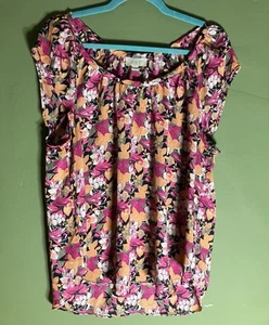 Loft Outlet Damen Größe Large Mehrfarbig Blumenmuster Top - Bild 1 von 4