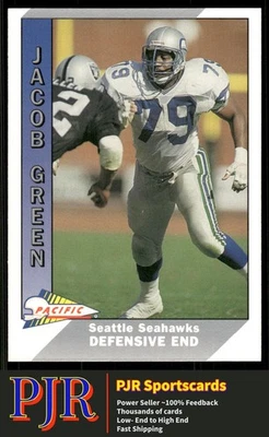 Jacob Green 1991 Pacific #478 Seattle Seahawks - Image 1 of 2