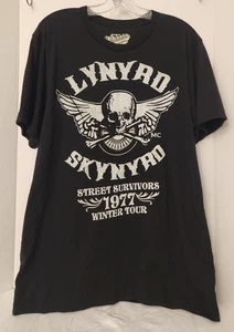 LENYRD SKYNYRD T SHIRT sz L OLD NAVY COLLECTABILITEES BLK. /WHT. LETTERS USED - Picture 1 of 5