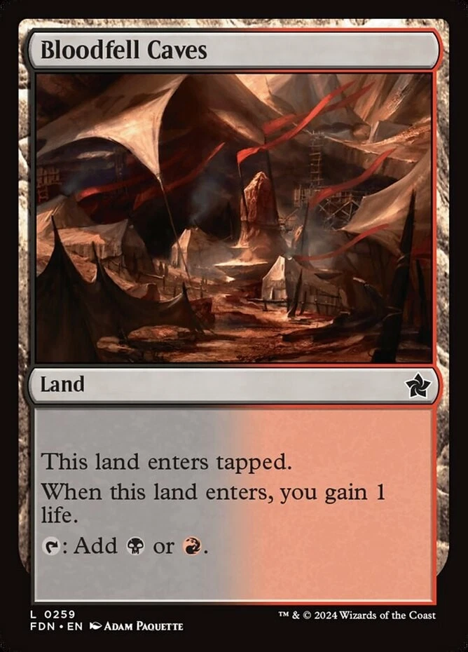 x1 Bloodfell Caves - Foundations - NM - MTG - Image 1 of 1