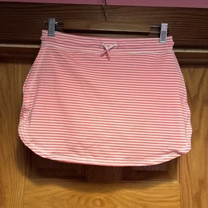 VINEYARD VINES PINK & WHITE STRIPE SANKATY SKORT, GIRL'S Large L 14 - Picture 1 of 4