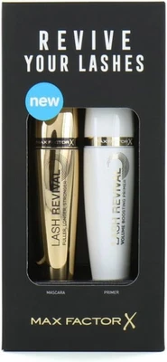 Max Factor REVIVE YOUR LASHES Boxed GIFT SET Contains LASH REVIVAL MASCARA Black - Image 1 of 4