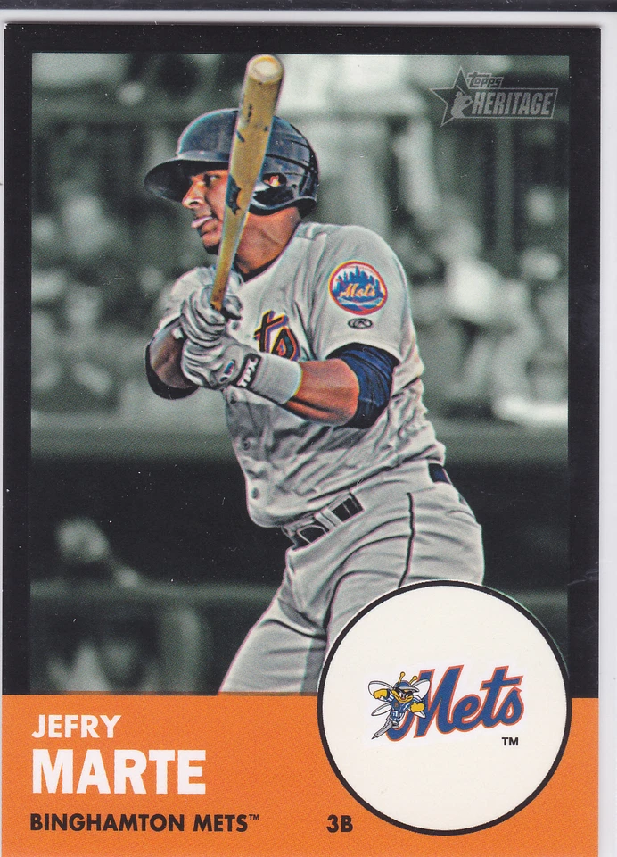 Jefry Marte Detroit Tigers 2012 Topps Heritage Black Border Card - Image 1 of 1