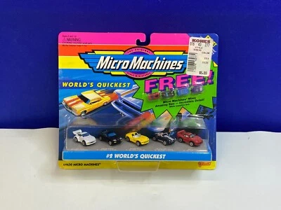GALOOB MICRO MÁQUINAS 1994 #2 WORLDS QUICKEST CON 4 MINIS NIP 64630 Foto 1 de 4