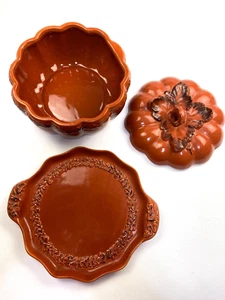 Temptations Verona Pumpkin Soup Tureen, Lid, and Serving Tray Fall Harvest - Picture 1 of 11