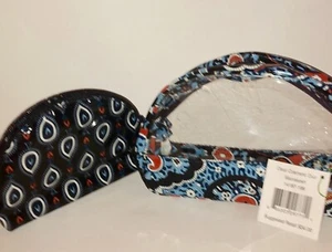 Vera Bradley NEU MIT ETIKETT 2-TEILIGES MAKE-UP-SET IN "MARRAKESCH" STOCKFOTO 🛍 - Bild 1 von 6