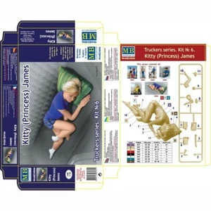 Kit de figuras escala MASTER BOX MB24046 serie Truckers 1:24. Kitty (Princesa) James - Imagen 1 de 10