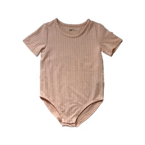 size 9 girls  BodySuit  light pink  Soft Stretch  Rib Cotton Shirt Top “ANKO”VGC - Picture 1 of 9