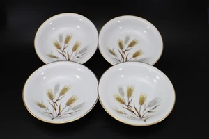 Noritake 5414 Wheaton OBSTSCHALEN 4er Set Silber & Gold Weizen - Bild 1 von 9