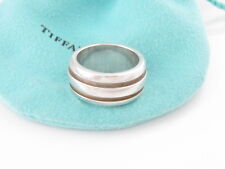 Tiffany & Co Silver Wide Atlas Groove Ring Size 6