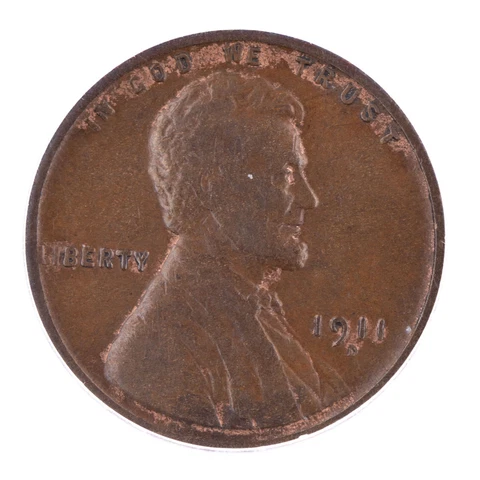 ERROR 1911 D Lincoln Cent ANACS F12 Rotated Dies 1c Certified Wheat Cover