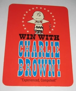 Vintage Peanuts Oversized Hallmark Post Card Snoopy's Pal Win With Charlie Brown - Picture 1 of 2