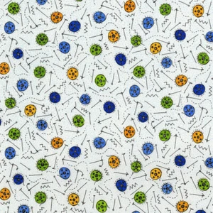 " Sewing 101 Wound Up" by RJR Fabric 3426-001 100% cotton 1 yard - Picture 1 of 1