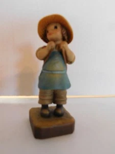 "Figura de madera ANRI Juan Ferrandiz ""Tiempo de cosecha"" Anri-Club #4 355-004 ¡Como nueva! - Imagen 1 de 5