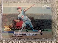 1999 Sports Illustrated Greats of the Game Steve Carlton Phillies Autograph Auto