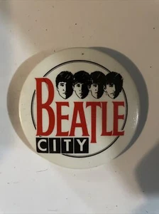 Beatle City Liverpool Museum Pinback - Picture 1 of 2