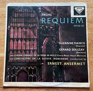 SXL 2211 - WB ED1 - Faure Requiem -Ansermet, S. R. O. Danco, Souzay VG/VG+ LP - Picture 1 of 6