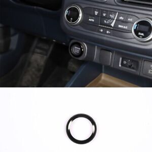 Black Alloy Ignition Stop Button Cover Ring High Quality For Ford Maverick