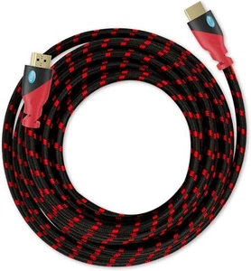 Aurum Ultra 4K HDMI Cable 25 ft Braided High-Speed HDMI Cord Supports TV, Gam... - Picture 1 of 6