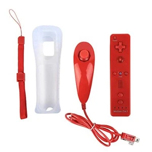 Controller Gamepad Nunchuck Controller Gamepad For Motion Plus Red For Wii Brand - Picture 1 of 3