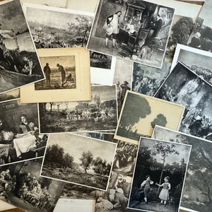 Vintage Art Prints Ex Liberis Assorted 48pcs As Found Scrapbooking - Picture 1 of 10