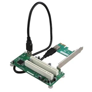 2X(Desktop PCI-Express PCI-E to PCI Adapter Card PCIe to Dual Pci Slot9018 - Afbeelding 1 van 6