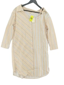 Maje Women's Midi Dress UK 8 Cream Cotton with Polyester Shirt Dress - Picture 1 of 5