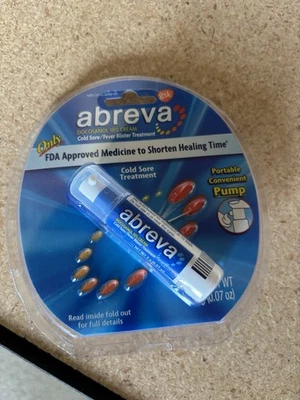 Bomba de tratamiento de herpes labial Abreva - Aprobada por la FDA acorta el tiempo de curación Foto 1 de 2