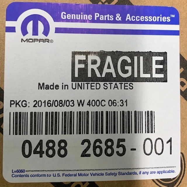 Dodge Ram 3500 1994-2003 furgoneta ram 2500 furgoneta parada trasera lámpara de respaldo 4882685 nuevo OEM Foto 1 de 4