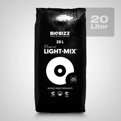 BioBizz Light-Mix, con Perlite, 20 Litri Terriccio da Coltivazione Grow Terra