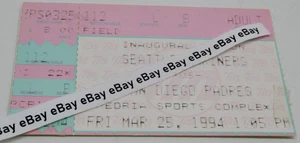 Boleto del complejo deportivo Peoria 25 de marzo de 1994 Seattle Mariners vs. San Diego Padres - Imagen 1 de 2