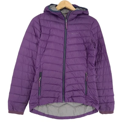 Chaqueta Helly Hansen Down 700 Mujer Embalable Púrpura Con Capucha Ho8 Talla S Foto 1 de 4