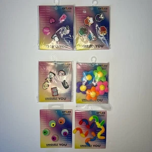 Crocs Jibbitz Charms Packs – Flowers, Worms, Eyes, Fun Themes – Choose Style - Picture 1 of 20