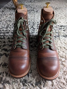 Redwing Red Wing 8085 Brown Leather Derby Men's UK 8 Iron Rangers fits 8.5/9 UK - Picture 1 of 3