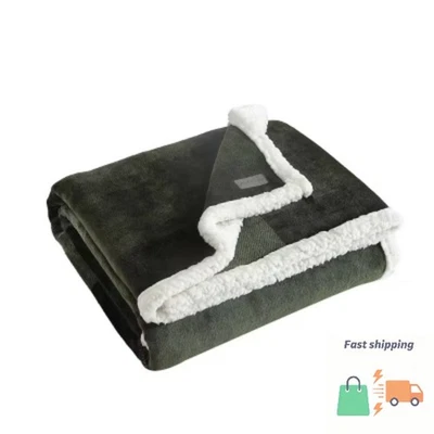 Зеленое плед в клетку из сосны 50 x 60 дюймов — Eddie Bauer: мягкое флисовое, уютное - Изображение 1 из 4