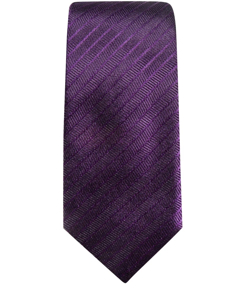 Corbata autoatada a rayas Alfani para hombre, púrpura, talla única 897190035759 Foto 1 de 1