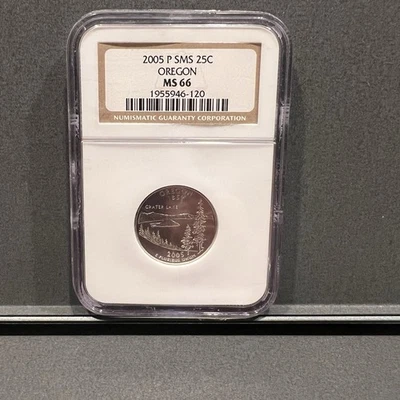 2005 P SMS Oregon State Quarter NGC MS 66 - Image 1 of 2