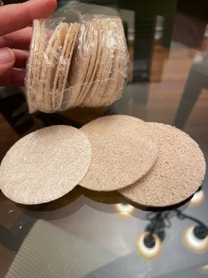 36 Pack Facial Loofah Pads Round Loofah Facial Exfoliating Skin Scrub Pads New - Image 1 of 4