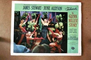 ORIGINAL LOBBY CARD - GLENN MILLER STORY - 1954 - key card -  James Stewart J...
