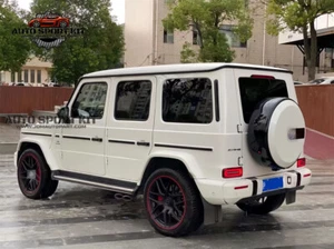 Gloss White Spare Wheel Tire Cover for Mercedes G Class W463 G500 G550 G63 AMG - Picture 1 of 5