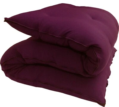 Colchones futón rodantes de piso japonés tamaño king, almohadillas de algodón 3x72x80 borgoña Foto 1 de 4