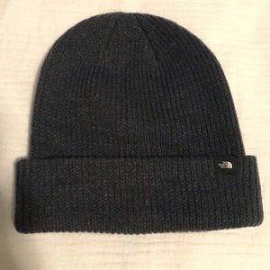 NWOT The North Face Freebeenie Gunmetal Blue One Size Fits All Beanie Knit Hat - Picture 1 of 8