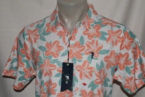 NWT WILLIAM MURRAY XXXL Men's S/S REMASTERED Poly Spandex Golf Shirt Orange - Picture 1 of 8