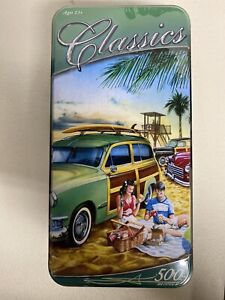 MASTERPIECES  CLASSICS "BEACH WAGON PARTY" 500 PC PUZZLE Sealed